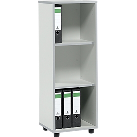 Schäfer Shop Select Étagère MOXXO IQ, bois, 3 compartiments, 3 HC, l. 401 x P 362 x H 1115 mm, gris clair