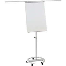 Schäfer Shop  Select Flipover F2400SSI mobiel, met ronde metalen voet en met 2 uitschuifbare metalen zijarmen