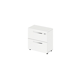 Schäfer Shop Select Hängeregisterschrank LOGIN, 2 Schübe, abschließbar, B 800 x T 420 x H 744 mm, weiß/weiß