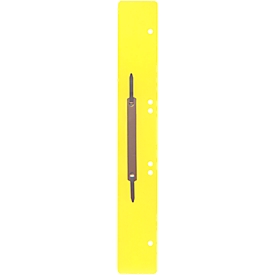 Schäfer Shop Select Heftstreifen, Polypropylen, gelb, DIN A4, Metall-Deckleiste