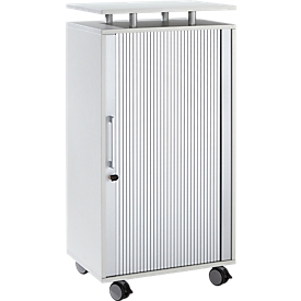 Schäfer Shop  Select Hoge container, met wielen, vergrendelbaar, B 600 x D 420 x H 1178 mm, lichtgrijs