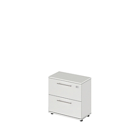 Schäfer Shop Select HR-Schrank Start Off, 2 OH, abschließbar, B 800 x T 420 x H 788 mm, Holz, lichtgrau/lichtgrau
