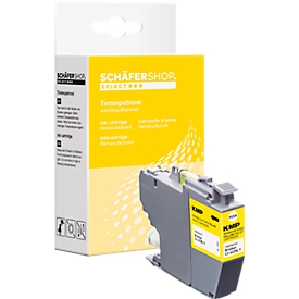 Schäfer Shop Select inktpatroon vervangt Brother LC-422XLY, geel gepigmenteerd
