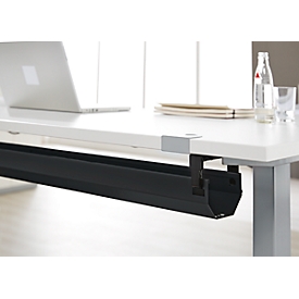 Schäfer Shop Select kabelkanaal, scharnierend, telescopisch in het bereik 1024-1624 mm, metaal, zwart