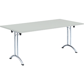 Schäfer Shop Select Klapptisch, 1800 x 800 mm, lichtgrau/chrom 