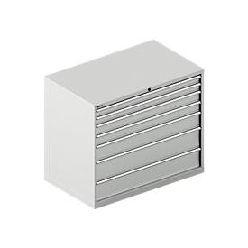 Schäfer Shop Select Ladekast SCHÄFER 64-36, 7 schuifladen, tot 75 kg, B 1193 x D 725 x H 1000 mm, lichtgrijs