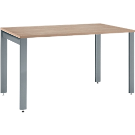 Schäfer Shop Select LOGIN bureau, 4-poots, B 1200 x D 800 x H 740 mm, eiken/basaltgrijs