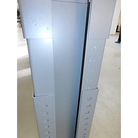 Schäfer Shop Select LOGIN bureau, handmatig in hoogte verstelbaar, C-poot, B 1200 x D 800 x H 660-820 mm, wit/blank aluminium