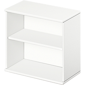 Schäfer Shop Select LOGIN estantería adicional, 2 alturas de archivo, ancho 800 x fondo 420 x alto 726 mm, blanco
