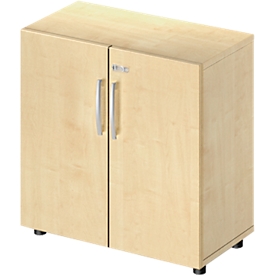 Schäfer Shop Select LOGIN kast, 2 dossierhoogtes, B 800 x D 420 x H 788 mm, esdoorn decor/maple decor