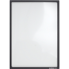 Schäfer Shop Select magneetlijst, voor A4-documenten, UV-bestendige PET-folie, zwart, 4 stuks