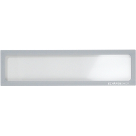Schäfer Shop Select Magnetrahmen, für Überschriften (DIN A5 quer/ DIN A4), UV-beständige PET-Folie, grau, 4 Stück