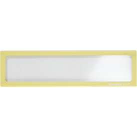 Schäfer Shop Select Magnetrahmen, für Überschriften (DINA5 quer/ DIN A4), UV-beständige PET-Folie, gelb, 4 Stück