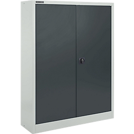 Schäfer Shop Select materiaalkast MSI 16409i, B 950 x D 400 x H 1535 mm, 3 legborden, staal, lichtgrijs/antracietgrijs