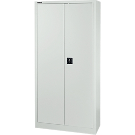 Schäfer Shop Select Material cabinet MS 2409, H 1935 mm, empty housing, light gray/light gray