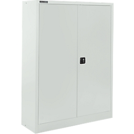 Schäfer Shop Select Materialschrank MSI 16412 - B 1200 x T 400 x H 1535 mm - 3 Böden - Stahl - lichtgrau RAL 7035