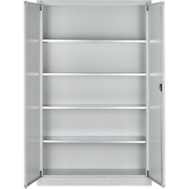 Schäfer Shop Select Materialschrank MSI 2512 S, B 1200 x T 500 x H 1935 mm, lichtgrau/lichtgrau 