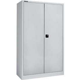 Schäfer Shop Select Materialschrank MSI 2512 S, B 1200 x T 500 x H 1935 mm, weissaluminium/weissaluminium