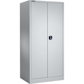 Schäfer Shop Select Materialschrank MSI 2609, Belastb. 50 kg je Boden, H 1935 mm, weißaluminium/weißaluminium 