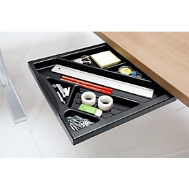 Schäfer Shop Select Materialschublade für Schreibtische, schwarz