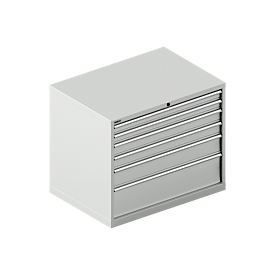 Schäfer Shop Select Meuble à tiroirs 54-36 6 gris clair/gris clair