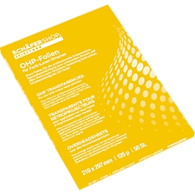 Schäfer Shop Select OHP presentation slides for B/W copiers, 100 pieces