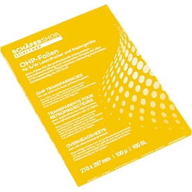 Schäfer Shop Select OHP presentation slides for colour copiers, 50 pieces