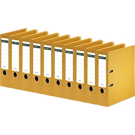 Schäfer Shop Select  ordner, A4, rugbreedte 80 mm, 10 stuks, geel