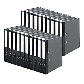 Schäfer Shop Select ordners, DIN A4, rugbreedte 50 mm, zwart, 20 stuks