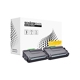 Schäfer Shop Select Pack de deux toners SSI compatibles avec TN-2320 Brother