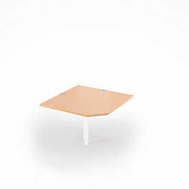 Schäfer Shop Select Plateau d'angle PLANOVA BASIC, L 1000 x P 1000 mm, décor hêtre/blanc