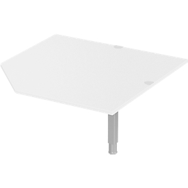 Schäfer Shop Select Plateau d'angle PLANOVA ERGOSTYLE, CAD, l. 1200, blanc 