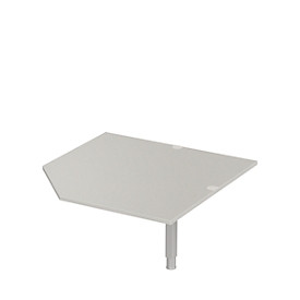 Schäfer Shop Select Plateau d'angle PLANOVA ERGOSTYLE, CAD, l. 1200, gris clair 