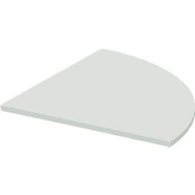 Schäfer Shop Select Plateau de chaînage LOGIN, forme arrondie, pour bureau à pieds en C LOGIN, l. 800 x P 800 x H 740 mm,