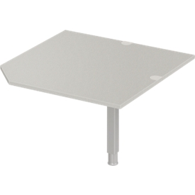 Schäfer Shop Select Plateau de chaînage PLANOVA ERGOSTYLE, CAD, l. 1000, pied, gris clair 