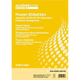 Schäfer Shop  Select Power etiketten 45,7 x 21,2 mm, 25 vellen