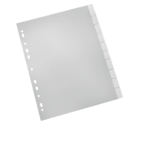 Schäfer Shop Select  PP-indexbladen met verwisselbare tabs, gebruik naar eigen inzicht, cijfers 1-10, losbladig