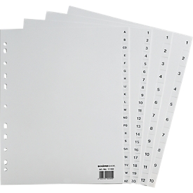 Schäfer Shop Select   PP tabbladen, grijs, 1-10