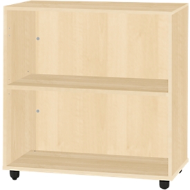 Schäfer Shop Select Regal LOGIN, 2 Ordnerhöhen, B 800 x T 420 x H 788 mm, Ahorn Dekor