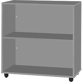 Schäfer Shop Select Regal LOGIN, 2 Ordnerhöhen, B 800 x T 420 x H 788 mm, graphit
