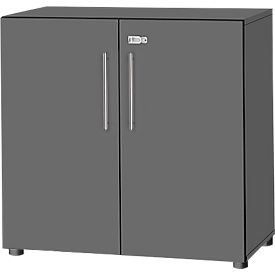 Schäfer Shop Select Schrank Start Off, 2 OH, abschließbar, B 800 x T 420 x H 788 mm, Holz, graphit/graphit