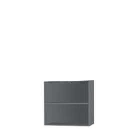 Schäfer Shop  Select SET UP opzet/bijzet boekenkast, 2 OH, 1 legbord, B 800 x D 420 x H 726 mm, grafiet