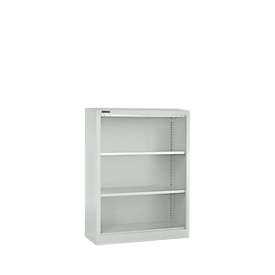 Schäfer Shop Select Stahlregal MS iCONOMY, 3 Ordnerhöhen, B 800 x T 400 x H 1215 mm, lichtgrau RAL 7035