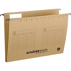 Schäfer Shop Select suspension file, side opening, for formats up to DIN A4, 20 mm wide