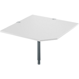 Schäfer Shop Select Systemwinkelplatte, CAD, Fuss, B 1000 x T 1000 mm, weiss/anthrazit