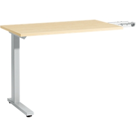 Schäfer Shop Select Table d'extension Start Off, pour pieds en T, rectangulaire, l. 1000 x P 600 x H 735 mm, érable