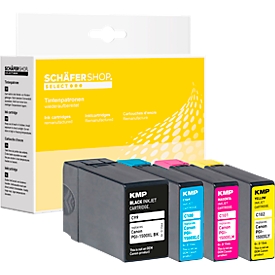 Schäfer Shop Select Tintenpatronen-Multipack ersetzt Canon PGI-1500XL CMYK pigmentiert, schwarz, cyan, magenta, gelb