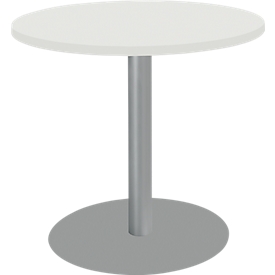 Schäfer Shop Select Tisch mit Tellerfuss, ø 800 x H 717 mm, weiss 