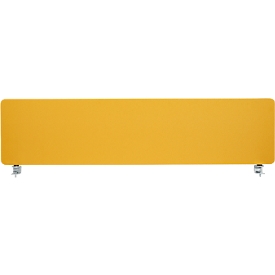 Schäfer Shop Select Tischtrennwand, Materialstärke 30 mm, B 800 x H 387 mm,  100 % Post-Consumer-Recyclingpolyester, gelb