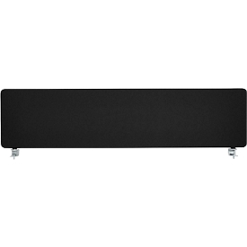 Schäfer Shop Select Tischtrennwand, Materialstärke 30 mm, B 800 x H 387 mm,  100 % Post-Consumer-Recyclingpolyester, schwarz